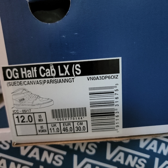 VANS VAULT OG HALF CAB LX PARISIAN NIGHT - VN0A3DP6OIZ - Picture 10 of 10